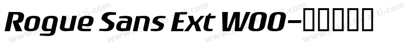 Rogue Sans Ext W00字体转换